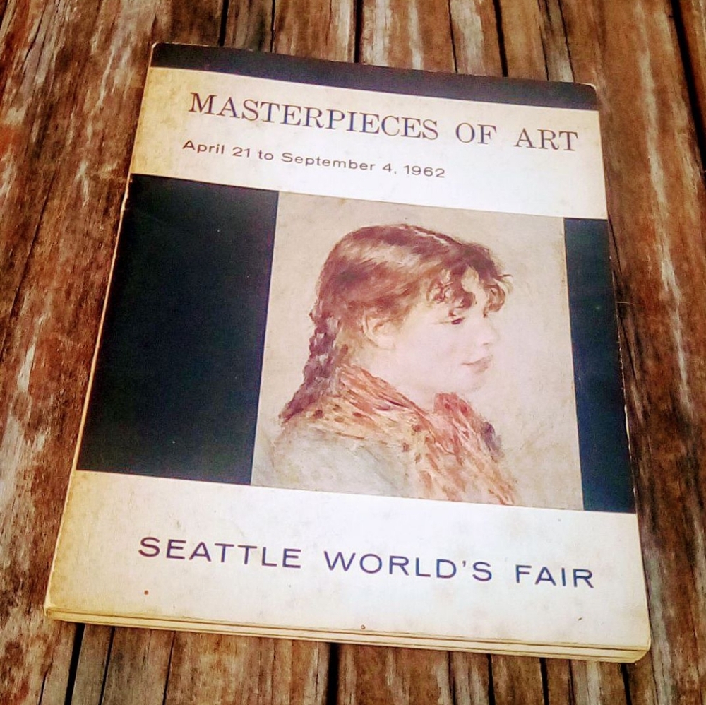 1962 Seattle World's Fair Art Catalog | Renoir Cover | Vintage Coffee Table Book